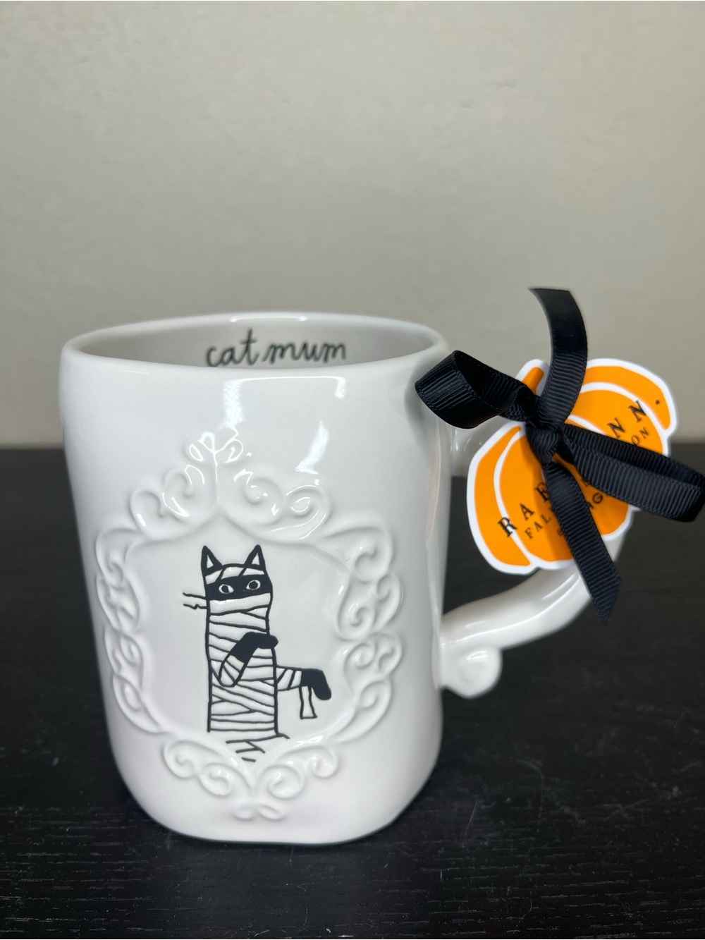 NEW Rae Dunn Halloween ‘Cat Mum’ Ceramic Mug